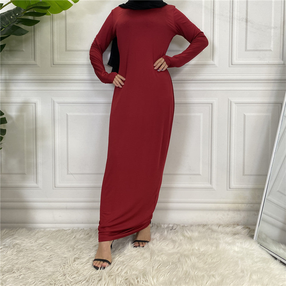 HOOR Muslim HIJJJAB Purplish red Dress