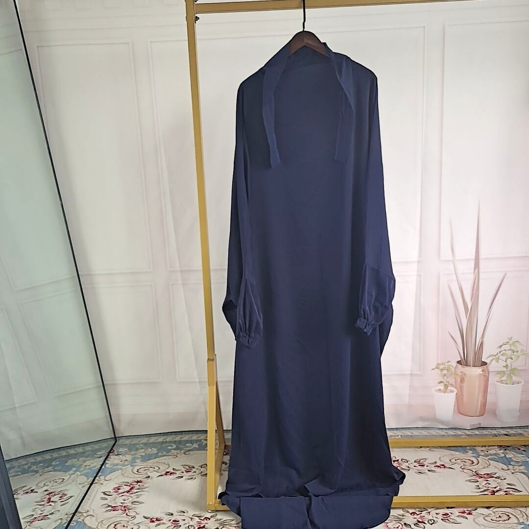 HOOR Turkey Islamic Hijjab Dark Blue Free Size
