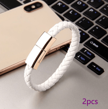 HOOR Bracelet USB Charger White 2pcs