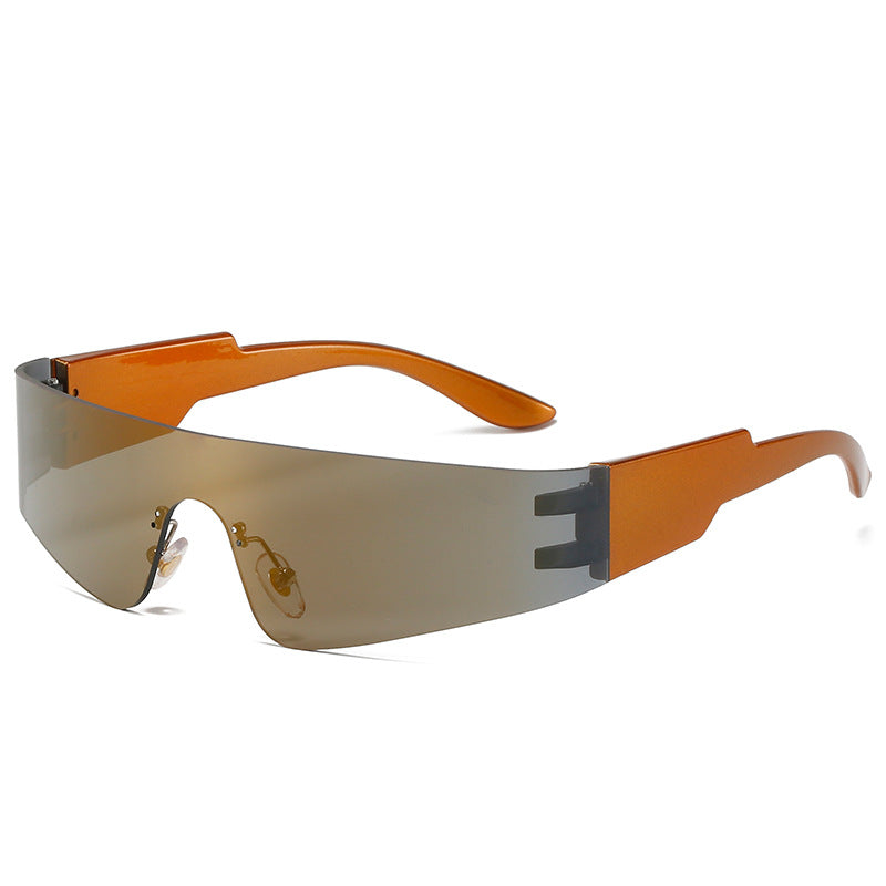 HOOR Punk Sports Sunglasses Tea Gold