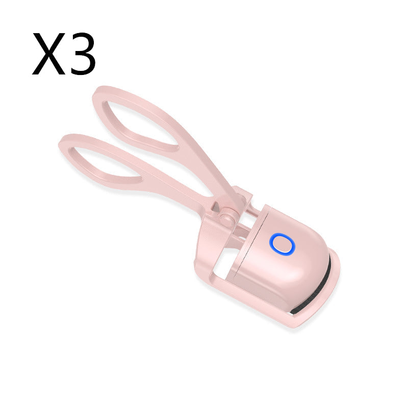 HOOR Heated Eyelash Curler Pink USB 3PCS