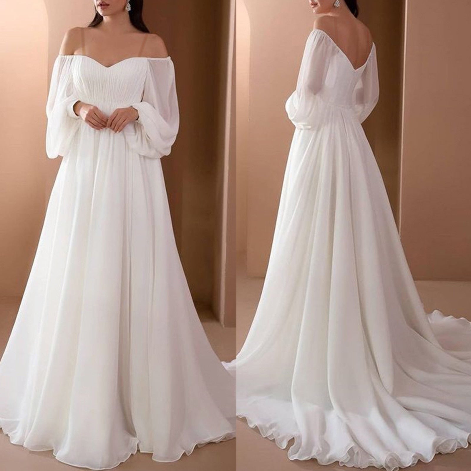 HOOR Elegant Chiffon Gown