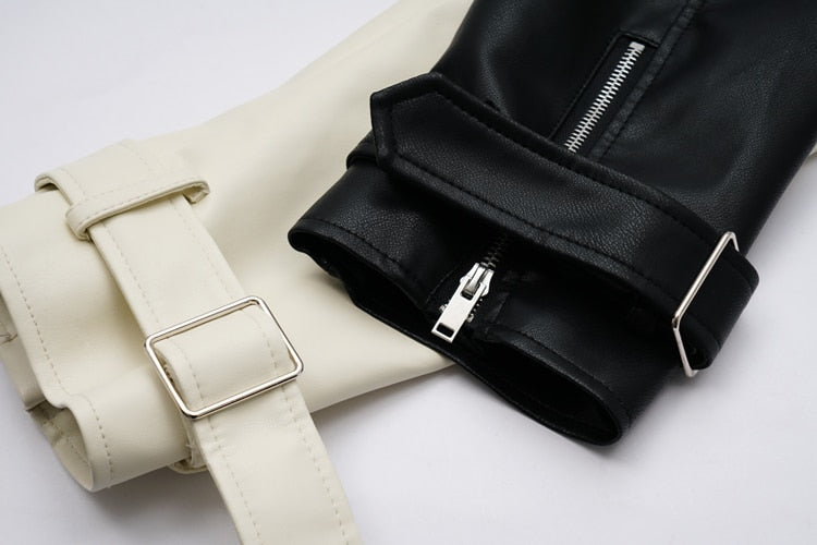 HOOR Soft Leather Coat with Belt