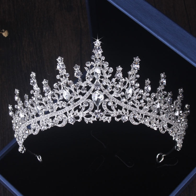 HOOR Crystal Bridal Jewelry Sets 1Pcs Crown