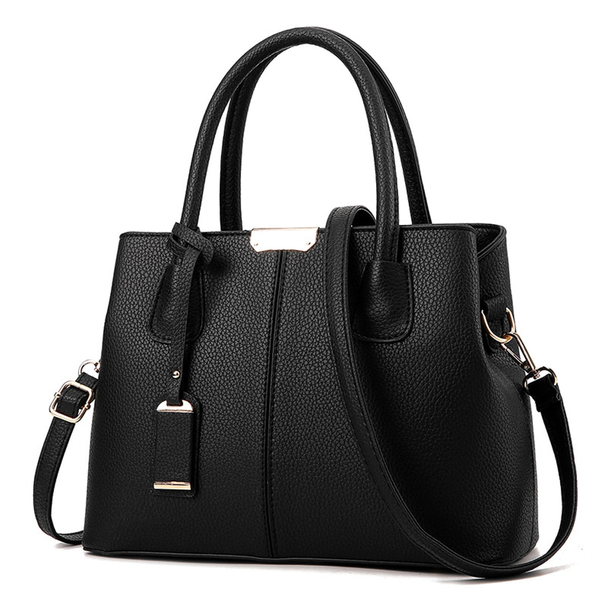 HOOR Elegant Leather Handbags Black