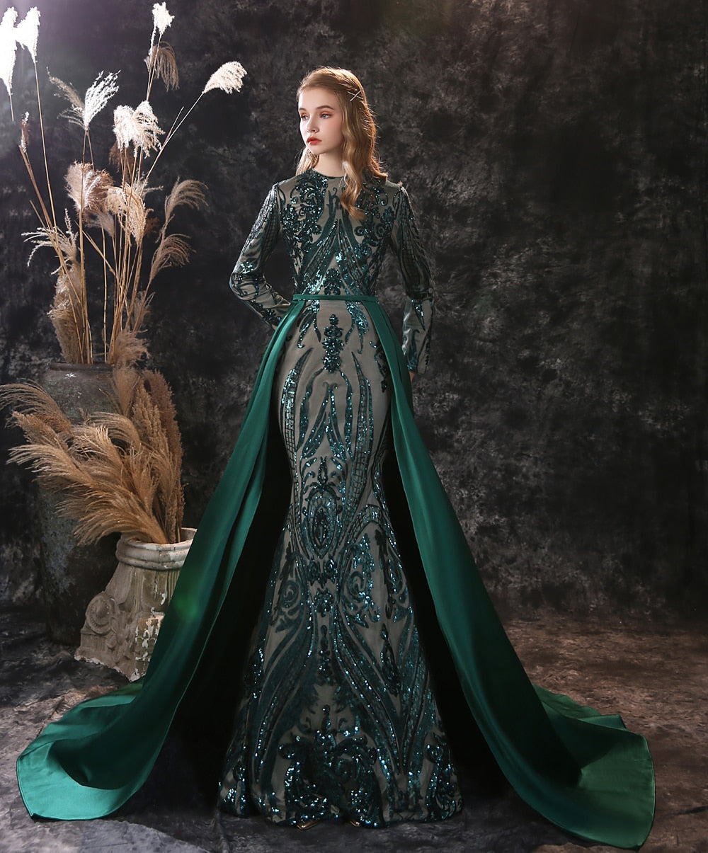 HOOR Mermaid Prom Gown Dark Turquoise 50cm