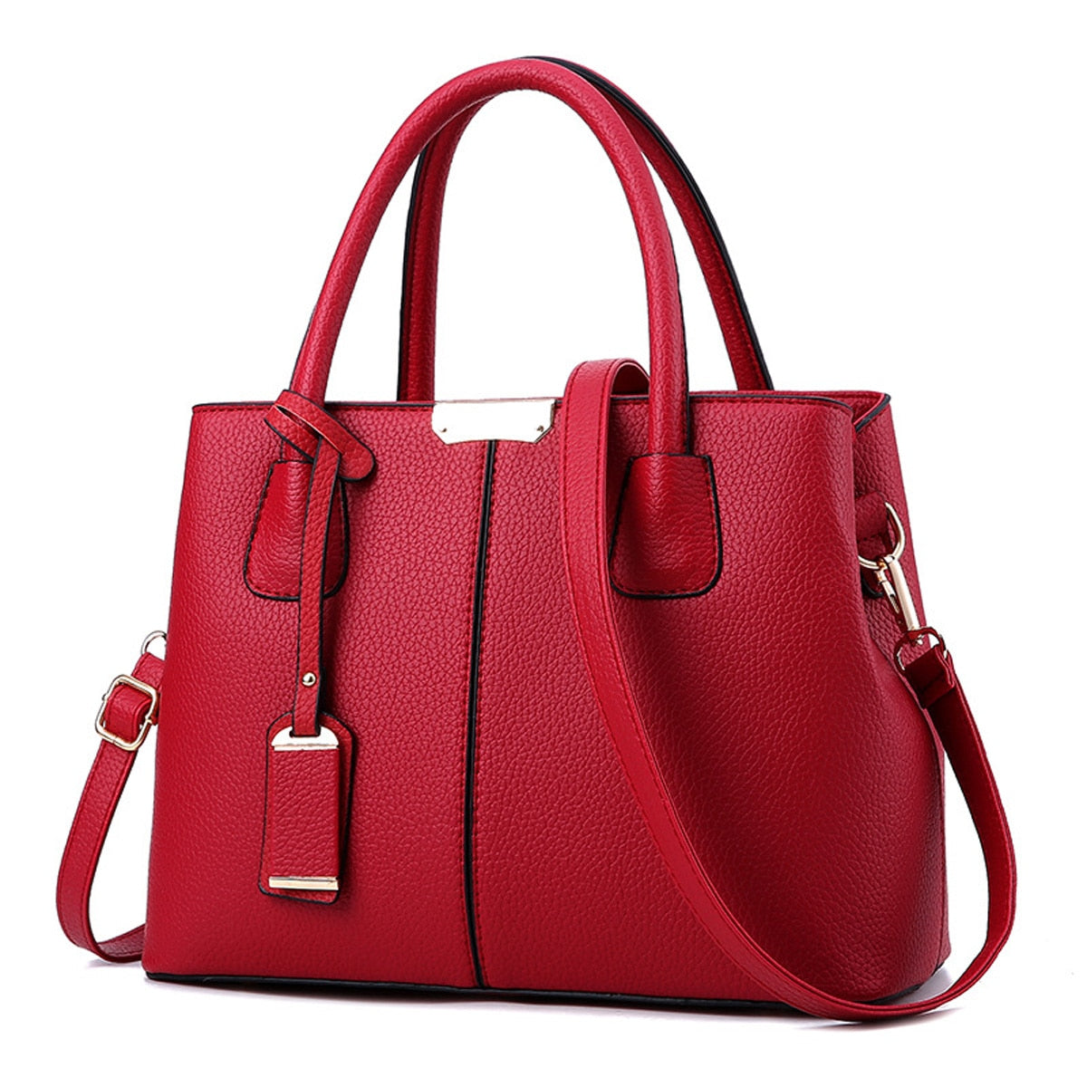 HOOR Elegant Leather Handbags Burgundy