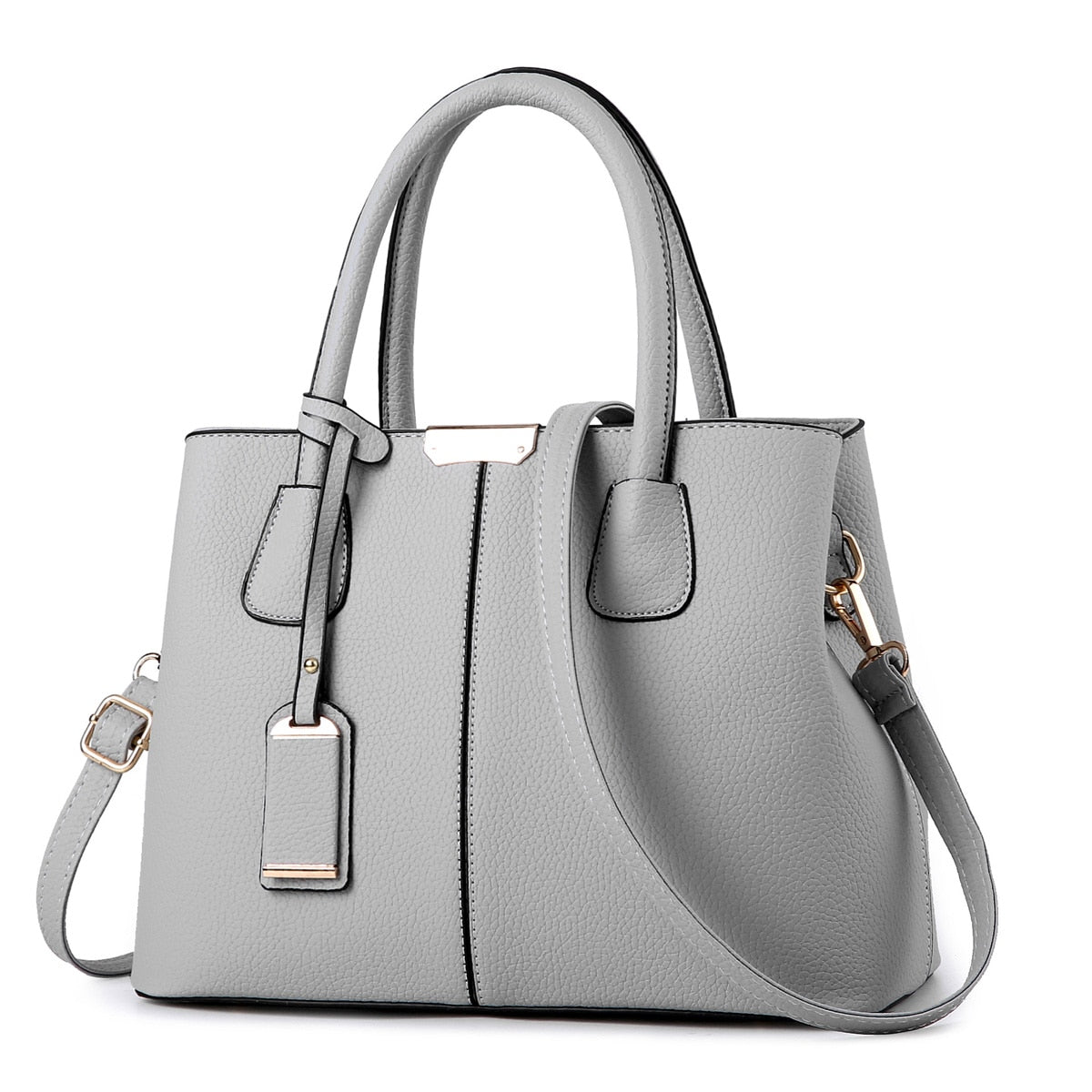 HOOR Elegant Leather Handbags Gray