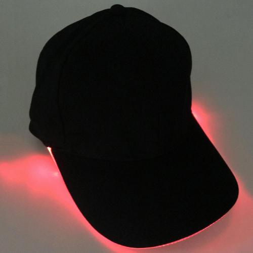 HOOR LED Luminous Hats Black Hat Pink Light United States