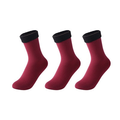 HOOR Soft Warm Socks Snow Red 35 - 40