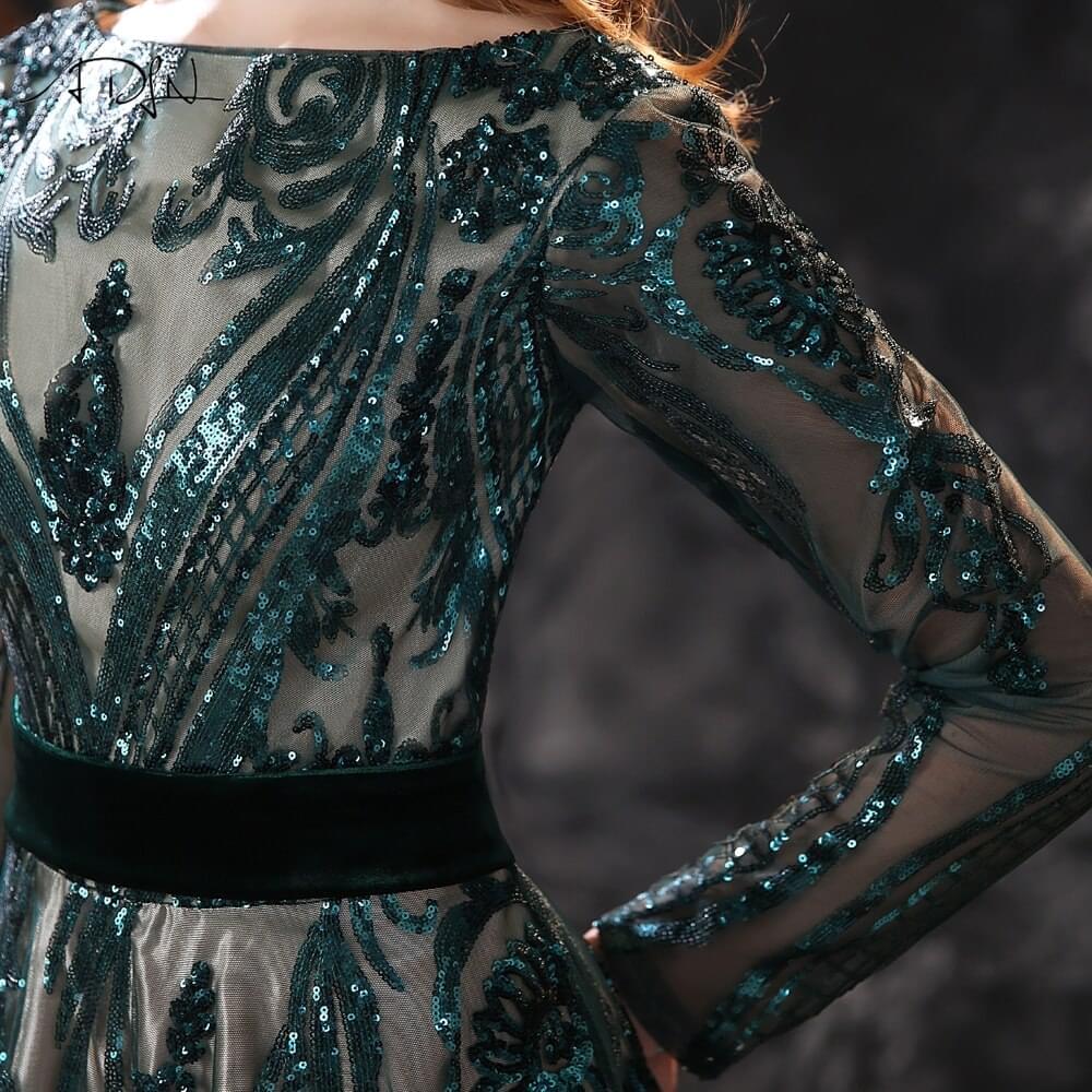 HOOR Dark Turquoise Gown