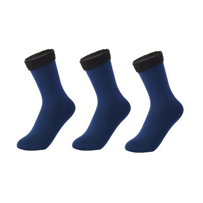 HOOR Soft Warm Socks Snow Navy blue 35 - 40