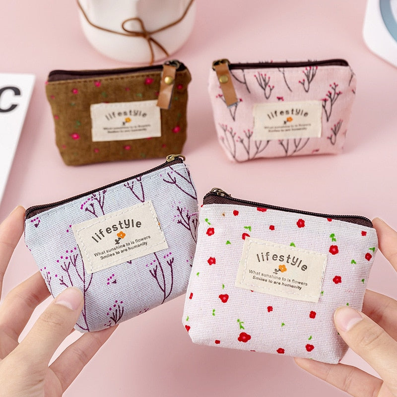 HOOR Flower Pattern Pouch random color 1pcs