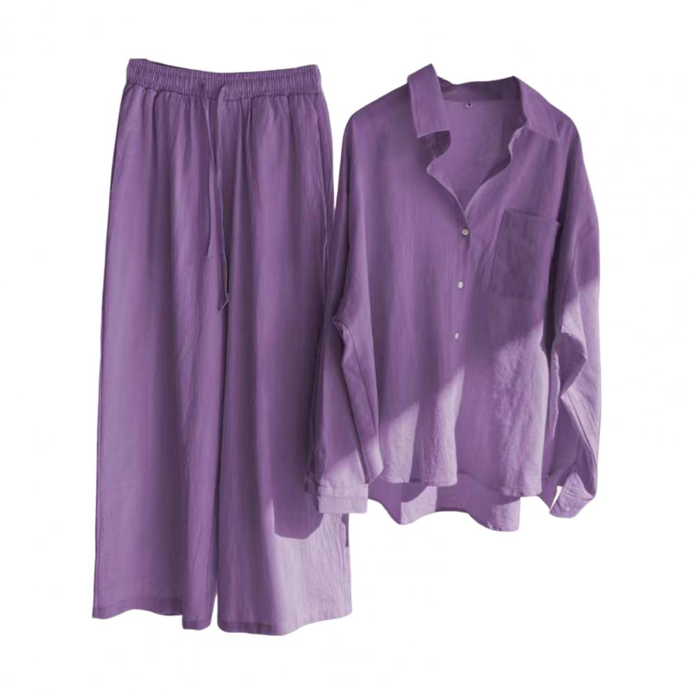 HOOR Solid Colour Outfit Dress Purple