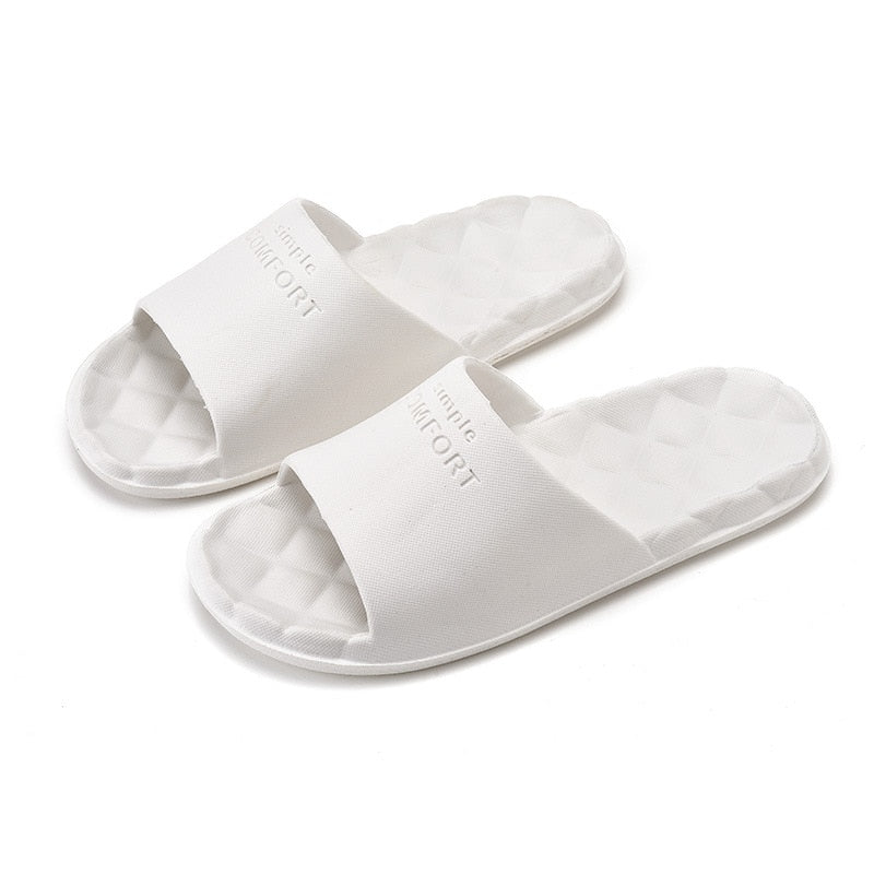 HOOR Non-slip Flip Flops White