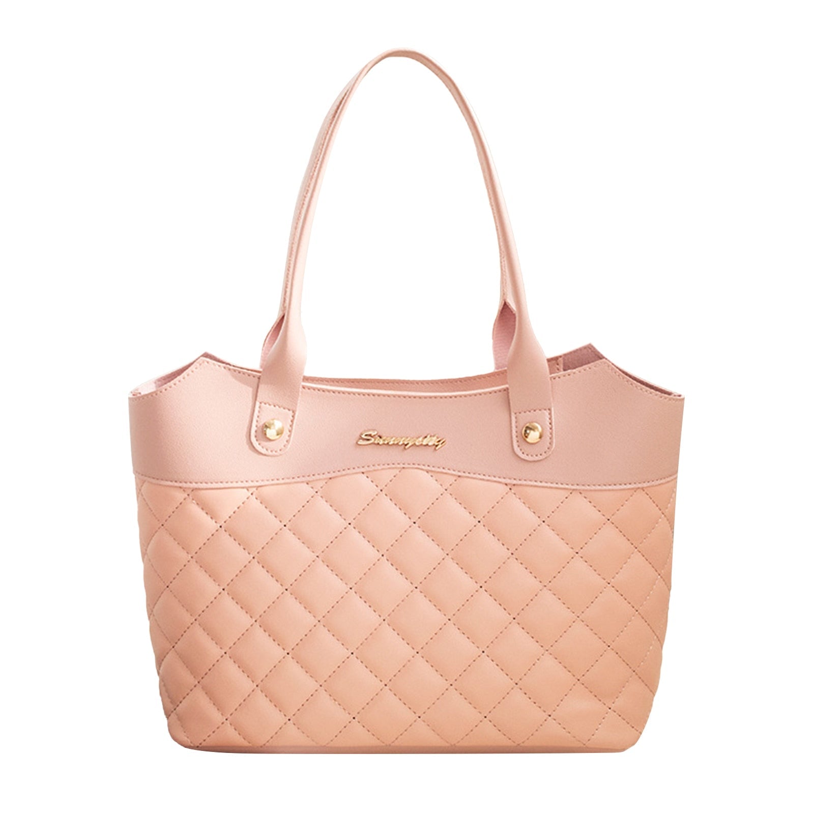 HOOR Rhombic Tote Bags Pink