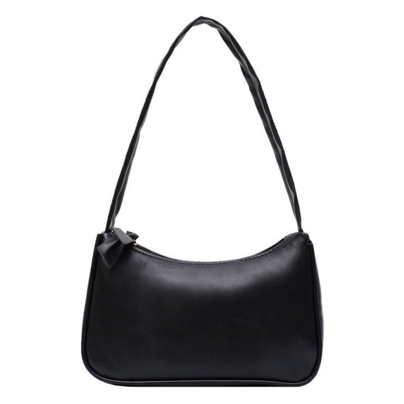 HOOR Retro Tote Shoulder Bag Black