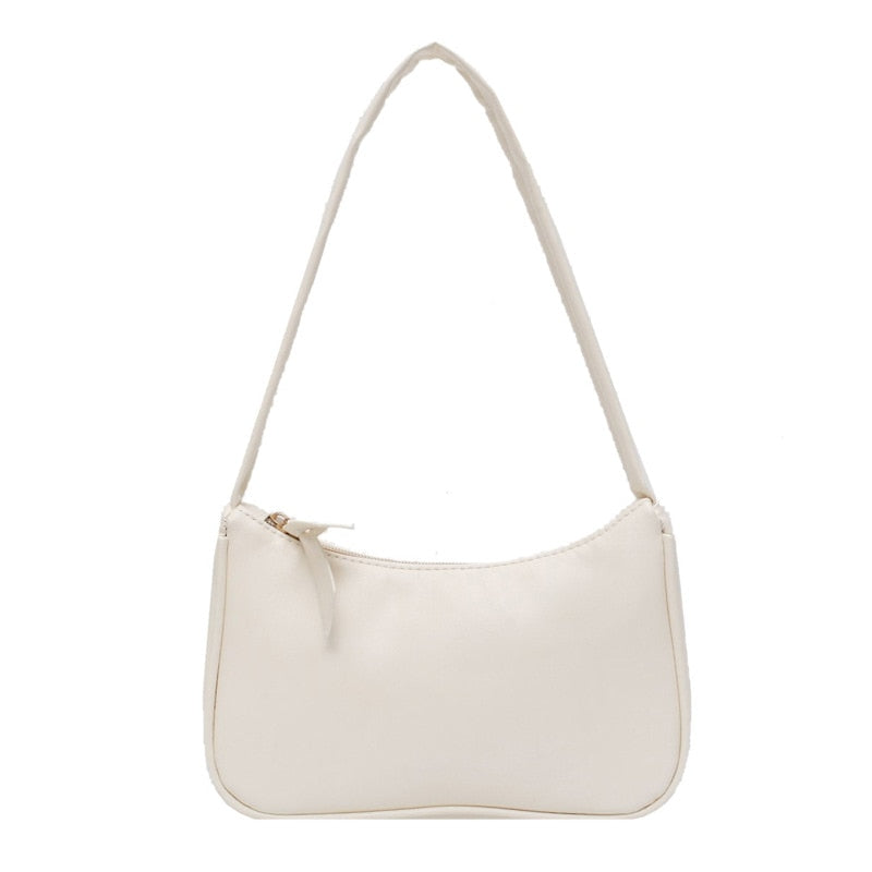 HOOR Retro Tote Shoulder Bag White