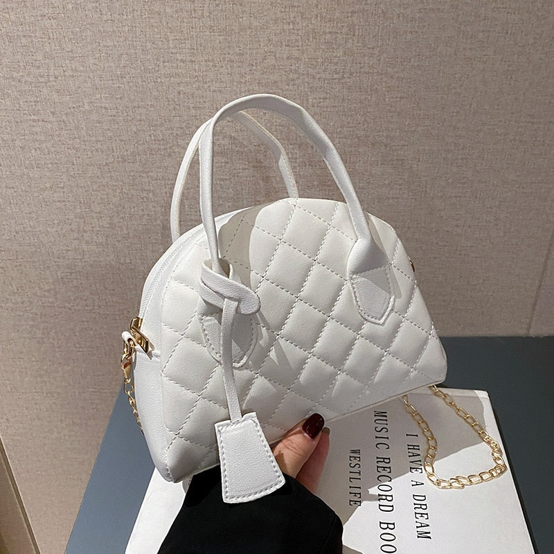 HOOR Luxury Shell Leather Bags White