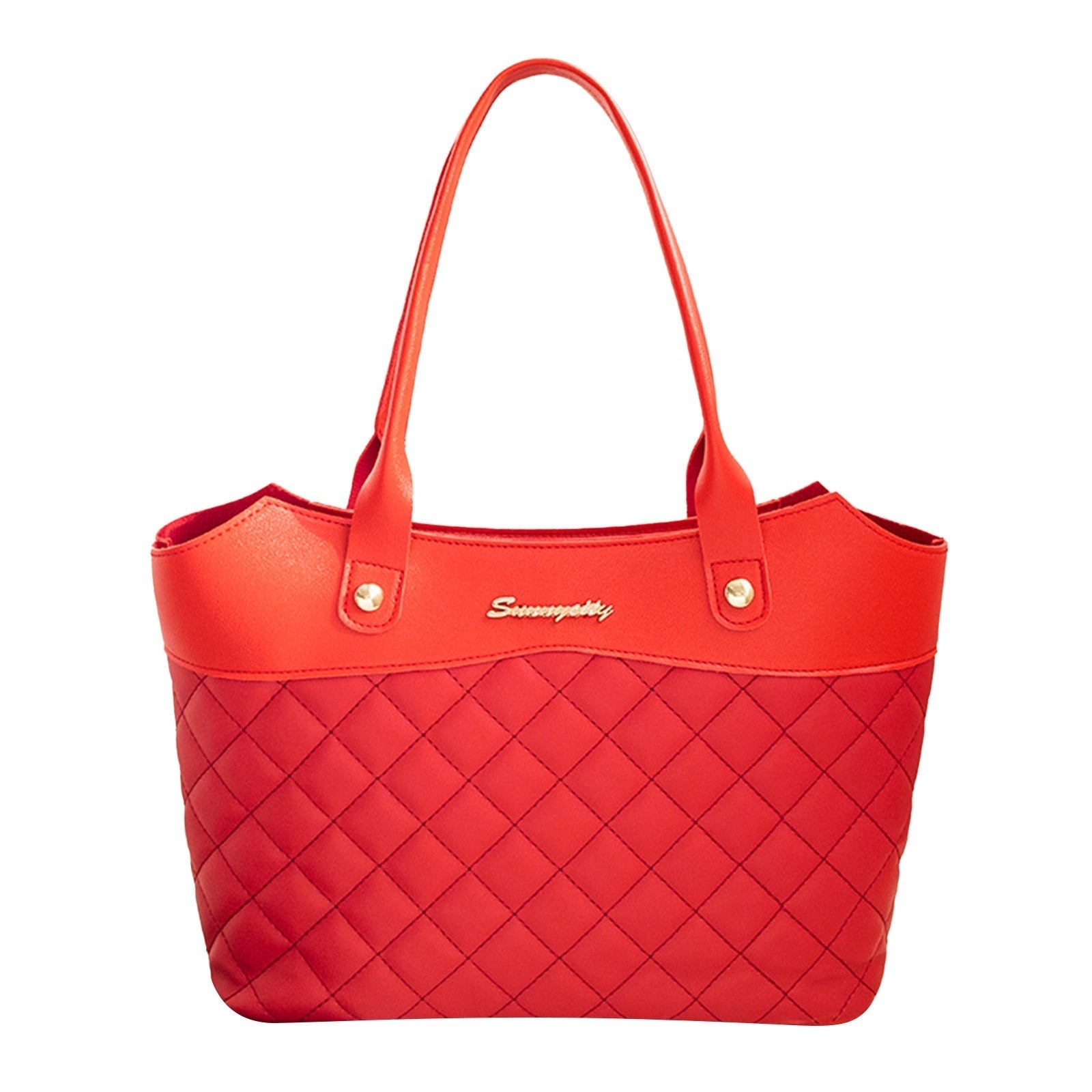 HOOR Rhombic Tote Bags Red