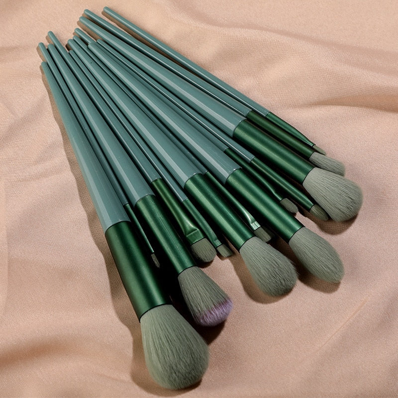 HOOR Makeup Brushes Kit Emerald Green