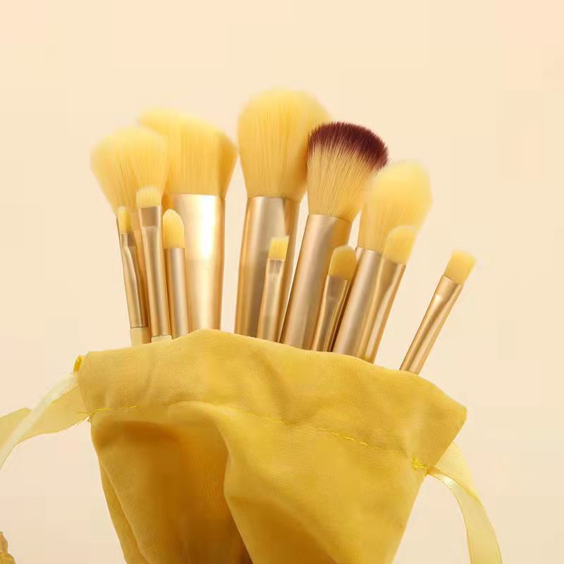 HOOR Makeup Brushes Kit Golden Yellow