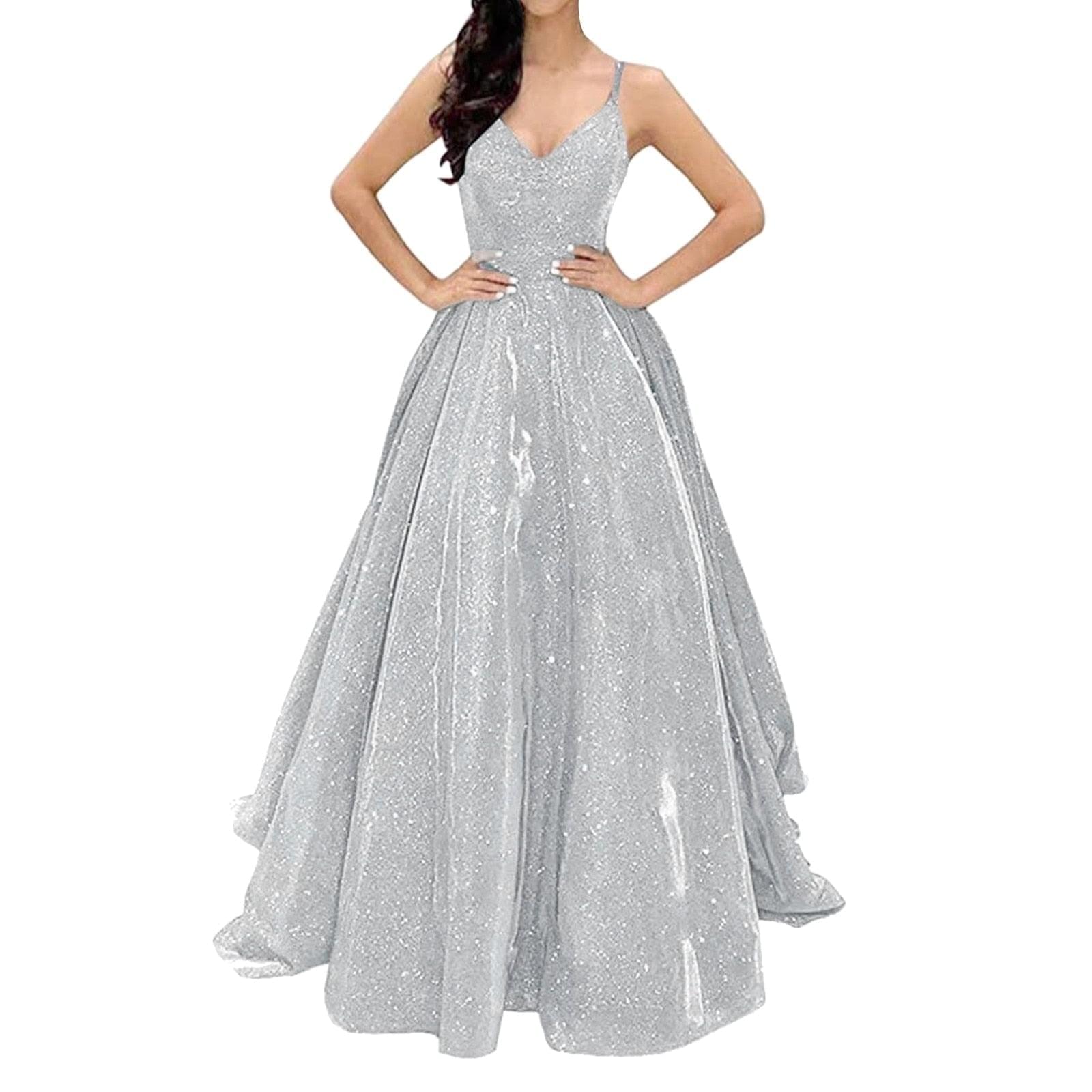 HOOR Elegant Sequin Party Gown