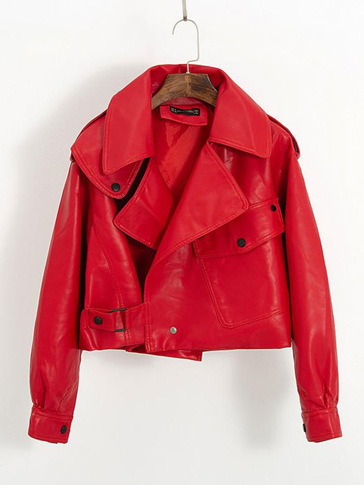 HOOR Luxury Leather Jackets Red