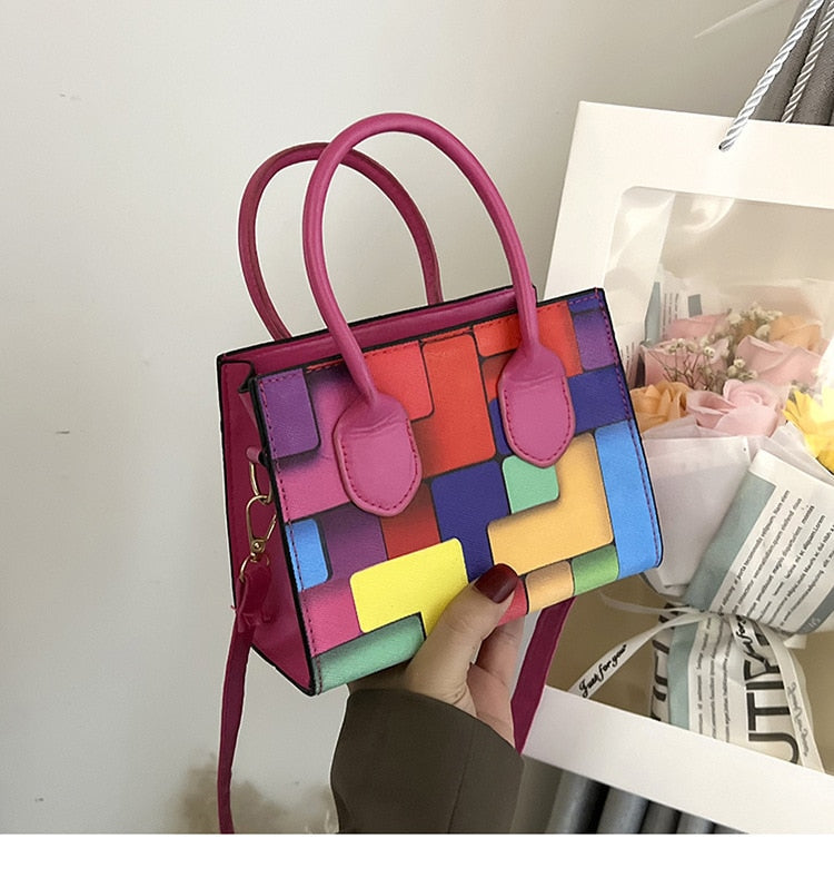HOOR Contrast Versatile Bags Pink