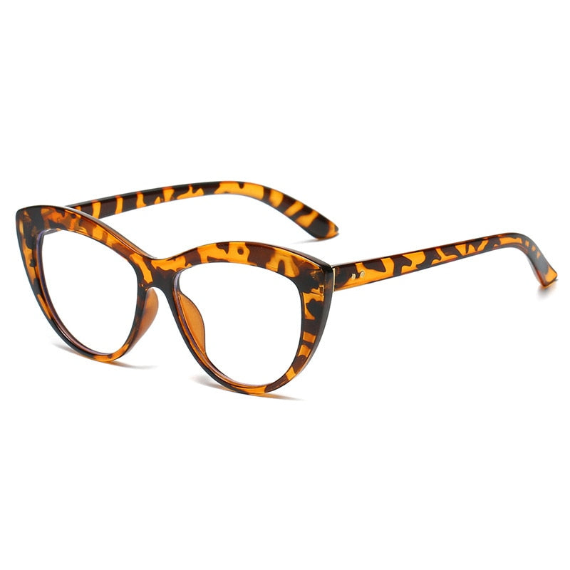 HOOR Sexy CatEye Glasses Leopard