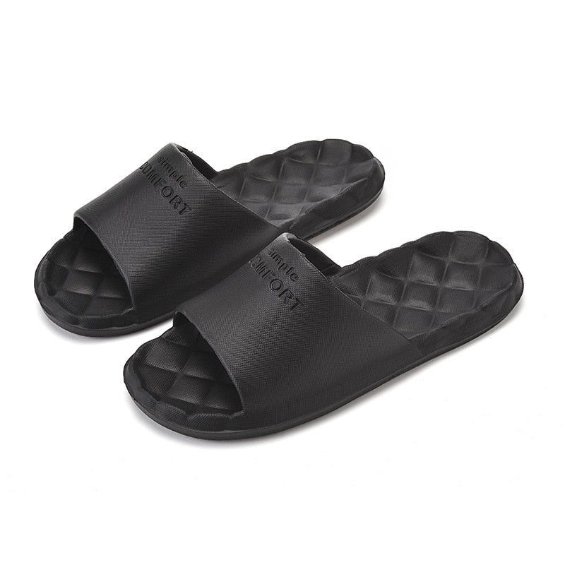 HOOR Non-slip Flip Flops Black