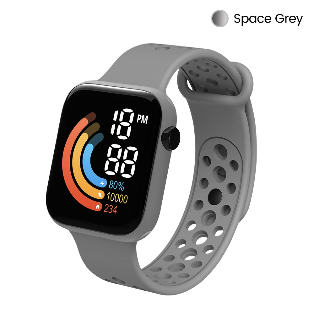HOOR Sport LED Watches Grey