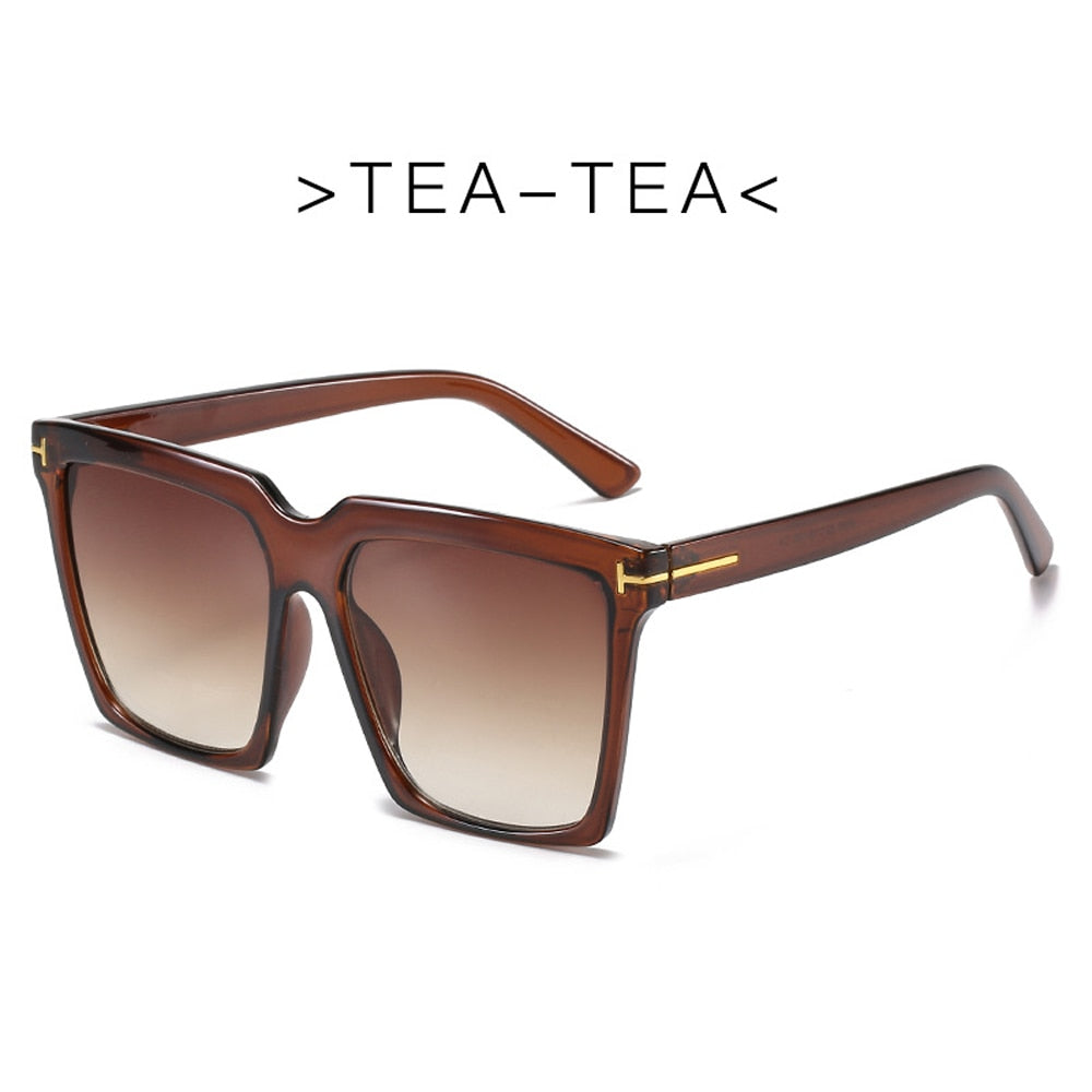 HOOR Square Sunglasses 4-Tea-Tea As Picture