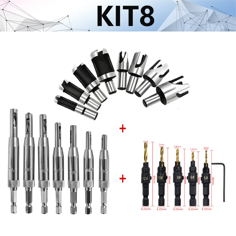 HOOR Plug Cutting Drill Knife Kit8