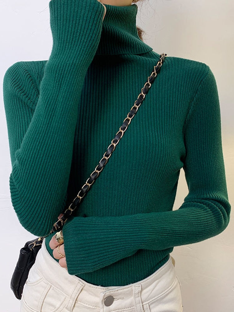 HOOR Turtleneck Sweaters Green One Size