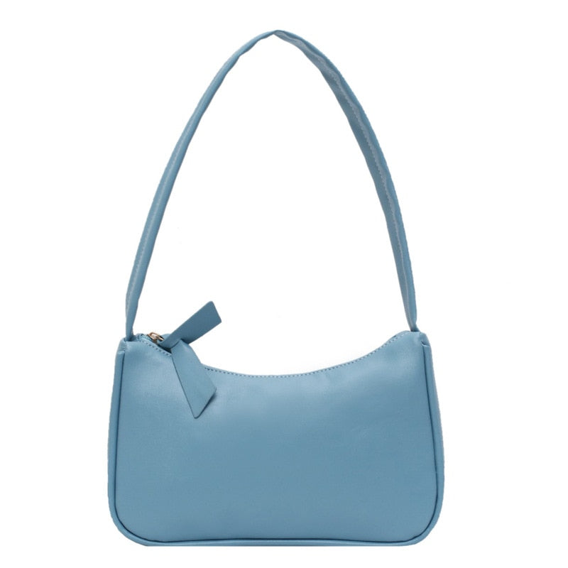 HOOR Retro Tote Shoulder Bag Blue