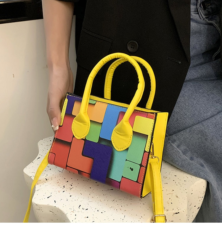 HOOR Contrast Versatile Bags Yellow
