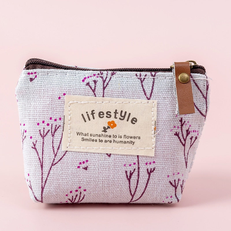 HOOR Flower Pattern Pouch blue