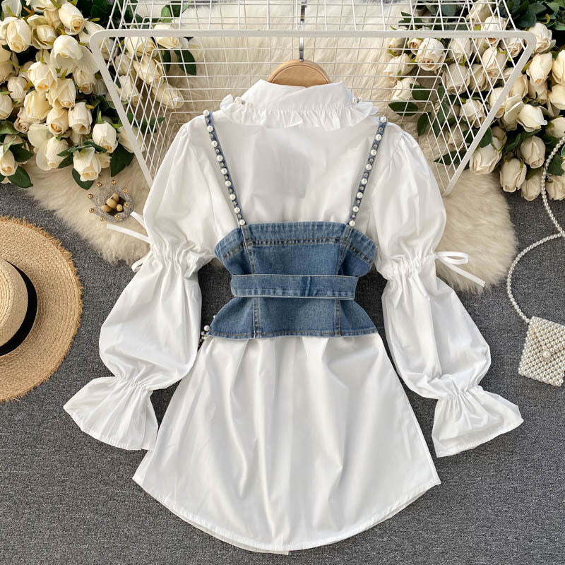 HOOR Pearl Puff Tassel Dress