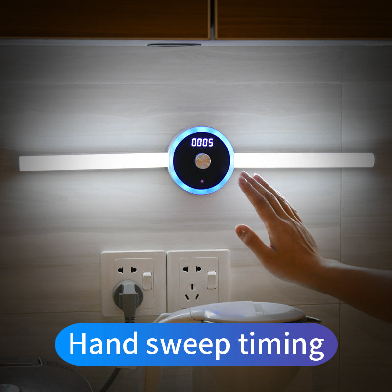 HOOR Cabinet LED Light Clock Hand sweep timing