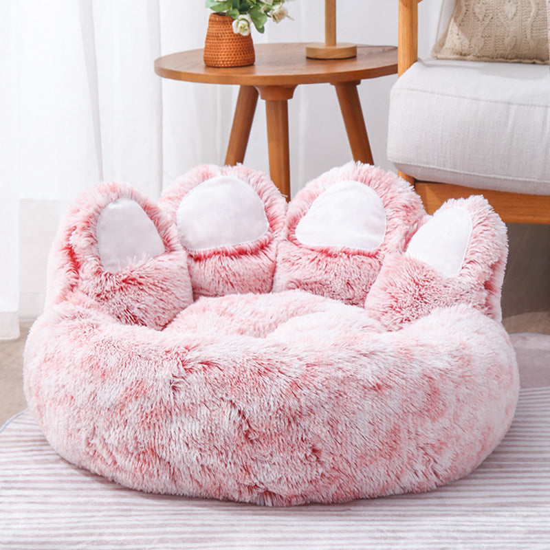 HOOR Soft bed Calm Dog/Cats Pink four paws