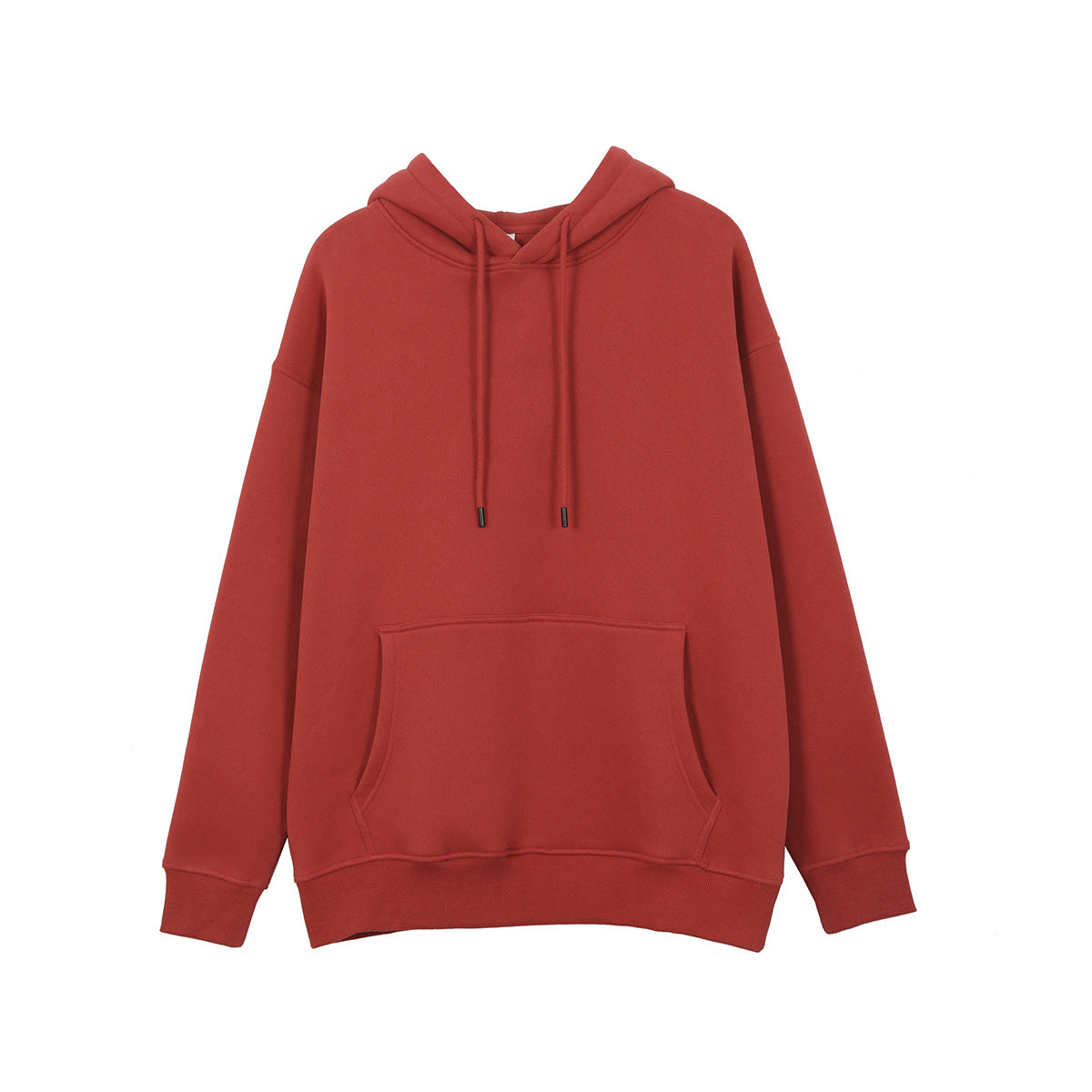 HOOR Loose Hoodies Unisex Red