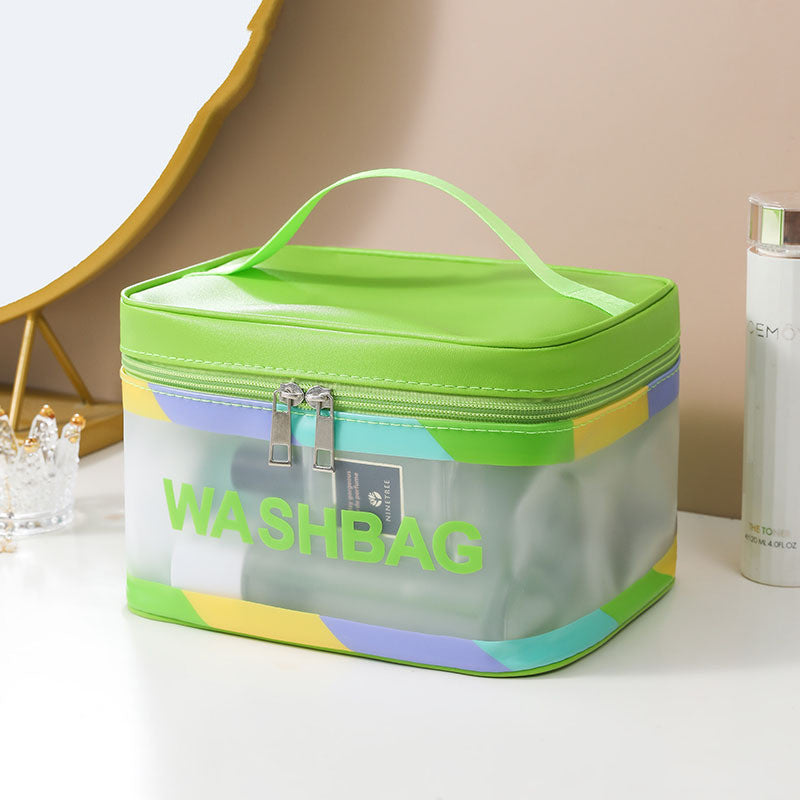 HOOR Travel Washable Bag Green Colorful