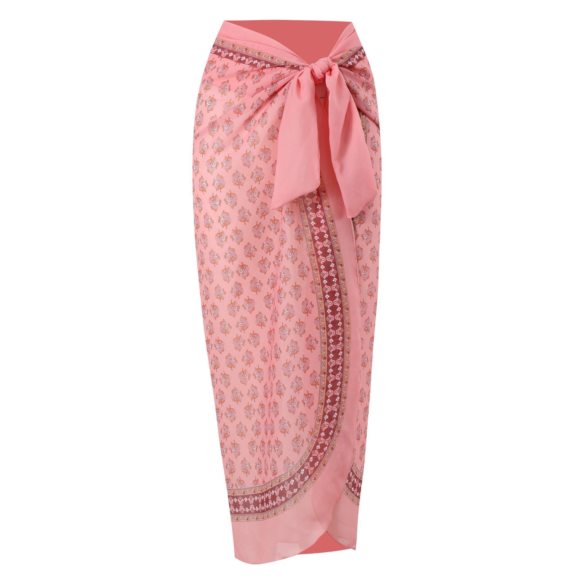HOOR Pump Pleat Swimsuit Pink Skirt