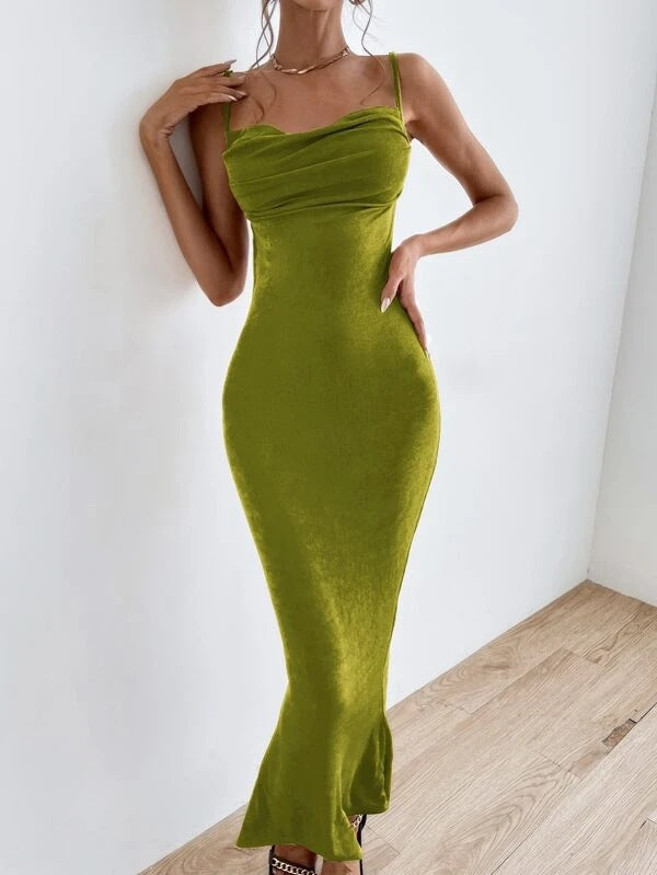 HOOR Elegance Long Dress Light Green