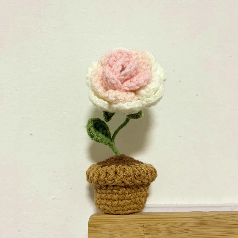 HOOR Handwoven Mini Potted Flower 03