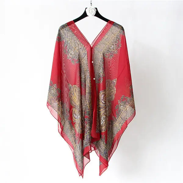 HOOR Soft Comfortable Scarf Red