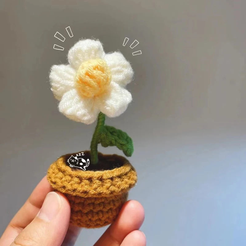 HOOR Handwoven Mini Potted Flower