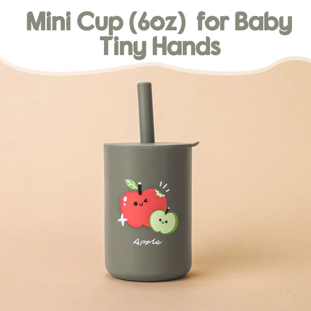 HOOR Baby Feeding Straw Cup Apple